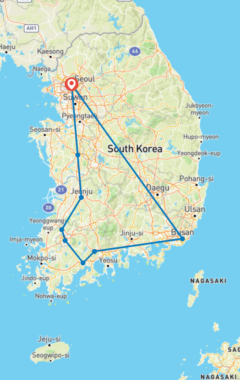 Map_2025-Discover-Western-Korea-in-4days